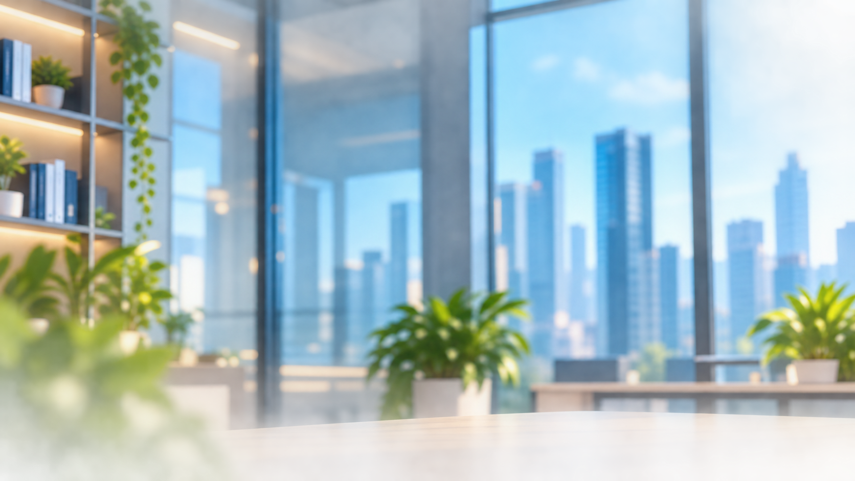 A quiet office where the software is doing its work in the background